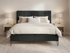 Boxspringbett mit Bettkasten 160x200 Vendi Schwarz