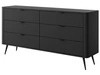 Kommode mit 6 Schubladen Latina Beige