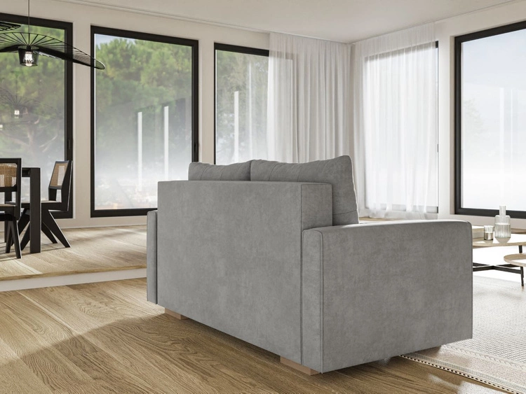 Schlafsofa mit Bettfunktion und Bettkasten Pori Grün