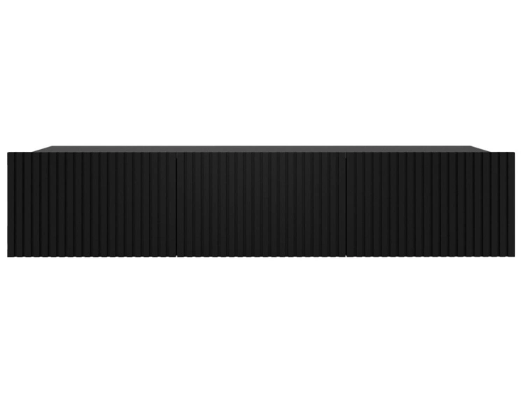 TV-Lowboard mit Türen 150 cm Kioto Schwarz matt