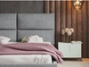 Polsterbett mit Bettkasten und Lattenrost 140x200 Marad Dunkelblau