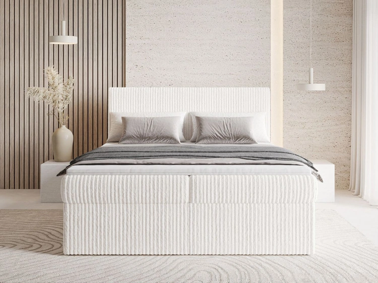 Boxspringbett mit Bettkasten 160X200 Brisa Creme