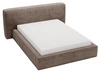 Polsterbett mit Bettkasten und Lattenrost 140x200 Monza Braun