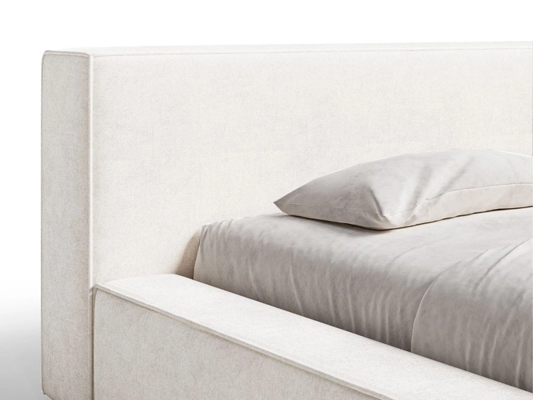 Polsterbett mit Bettkasten und Lattenrost 140x200 Mali Creme