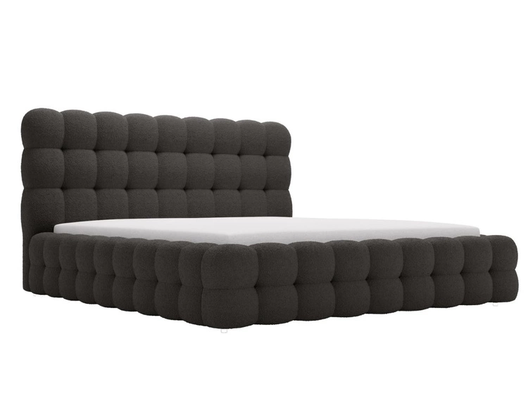 Polsterbett mit Bettkasten und Lattenrost 160x200 Twist Schwarz