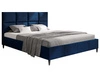 Polsterbett mit Lattenrost 160x200 Luxe Dunkelblau