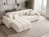 Ecksofa L-Form Links Nork Creme