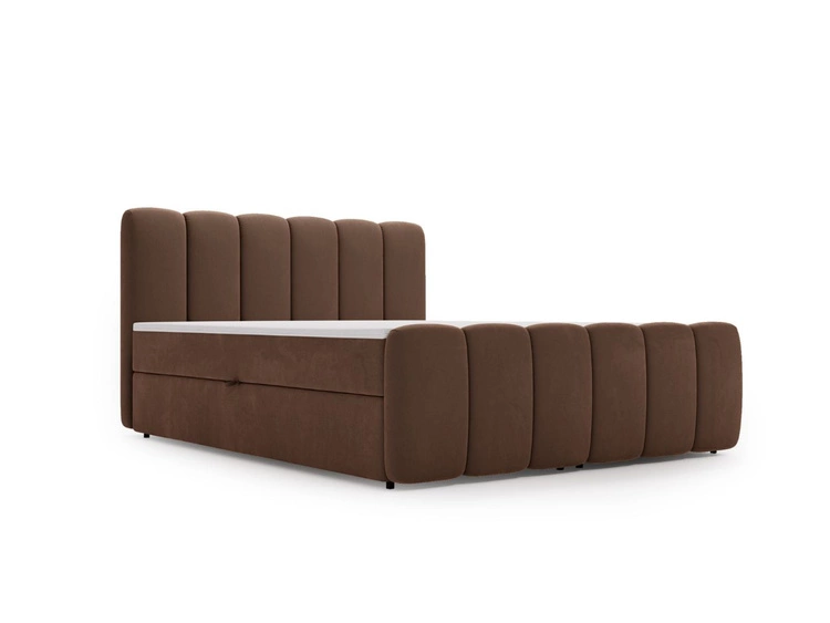Boxspringbett mit Bettkasten 200x200 Cloud Braun