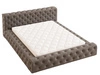 Polsterbett mit Bettkasten und Lattenrost 140x200 Palini Braun