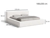 Polsterbett mit Bettkasten und Lattenrost 180x200 Mali Creme