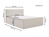 Boxspringbett mit Bettkasten 160x200 Osteno Schwarz