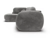 Ecksofa mit Schlaffunktion und Bettkasten Links Carino Grau