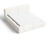 Polsterbett mit Bettkasten und Lattenrost 120x200 Aubi Creme