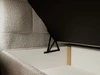 Boxspringbett mit Bettkasten 160x200 Bouclé-Stoff Alicante Grau