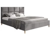 Polsterbett mit Lattenrost 120x200 Luxe Hellgrau