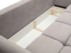 Schlafsofa mit Bettfunktion und Bettkasten Bene Grau