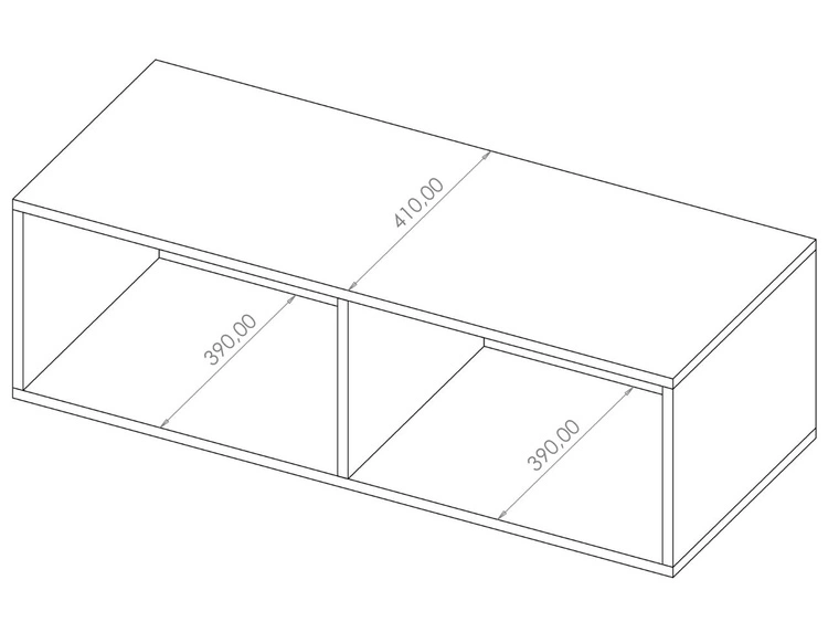 TV-Lowboard mit Türen 200 cm Kioto Cashmere