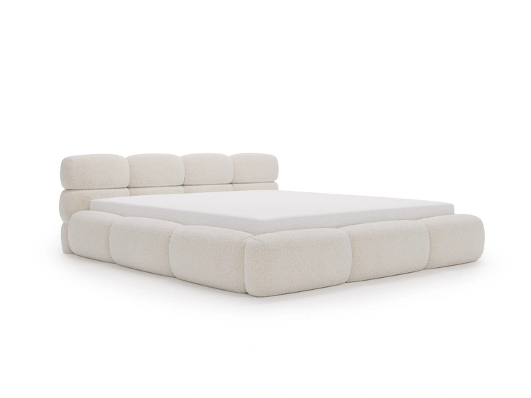 Polsterbett mit Bettkasten und Bettrost 140x200 Sweet Low Beige