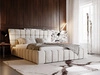 Polsterbett mit Bettkasten und Lattenrost 120x200 Paris Beige