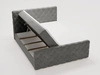 Boxspringbett mit Bettkasten 160x200 Lunaris Grau