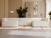 Wohnlandschaft Universell Moderne Cord Ecksofa Landi Beige