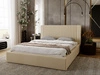 Polsterbett mit Bettkasten und Lattenrost 180x200 Malmo Beige