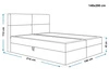 Boxspringbett mit Bettkasten 140x200 Hera Dunkelgrau