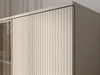 Vitrinenschrank mit Led Deo 166 cm Kaschmir