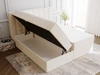 Boxspringbett mit Bettkasten 180x200 Mocca Beige