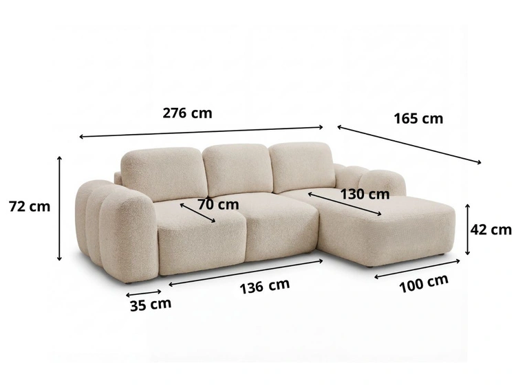 Ecksofa L-Form mit Schlaffunktion und Bettkasten Avelin Links Schwarz