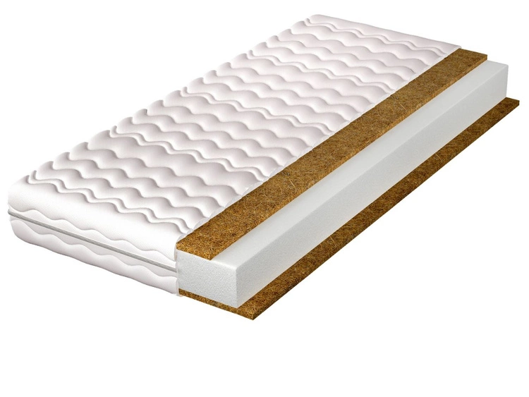 Schaummatratze mit Kokosmatte und Polyurethanschaum Fino 10 70x200