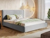 Polsterbett mit Lattenrost 180x200 Grenada Hellgrau
