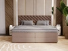 Boxspringbett mit Bettkasten 200x200 Bergamo Braun
