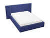 Polsterbett mit Bettkasten und Lattenrost 160x200 Lizbona Dunkelblau