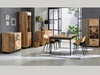 Set industrial Wohnzimmermöbel Lavore Wotan Eiche, Schwarz matt