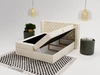 Boxspringbett mit Bettkasten 140x200 Lion Creme
