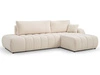 Ecksofa mit Schlaffunktion und Bettkasten Rechts Adoro Hellbeige