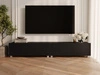 TV-Lowboard mit Türen 200 cm Kioto Schwarz matt