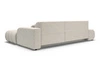 Ecksofa L-Form mit Schlaffunktion und Bettkasten Lisso Rechts Beige