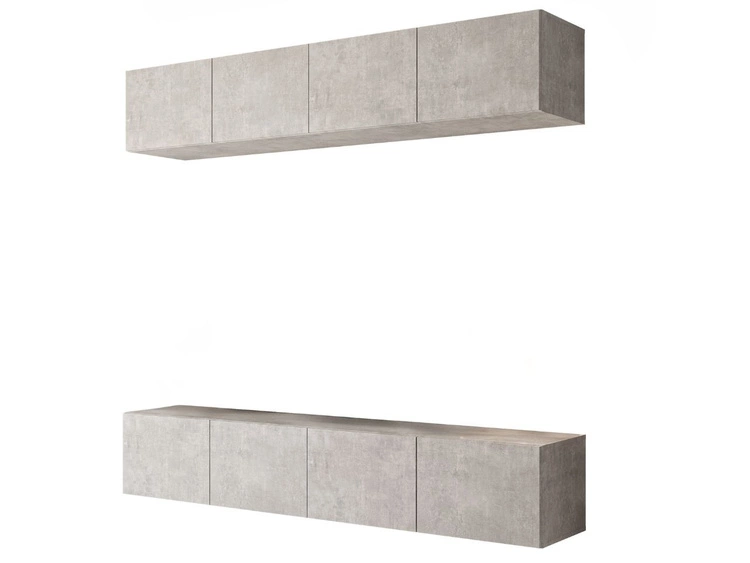 Hängende Wohnwand für das Wohnzimmer Nodoo Beton