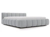 Polsterbett mit Bettkasten und Lattenrost 140x200 Cloud Low Grau