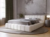 Polsterbett mit Bettkasten und Lattenrost 160x200 Orio Beige