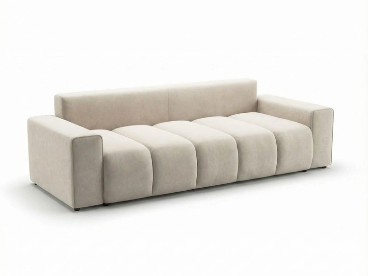 Schlafsofa mit Bettfunktion und Bettkasten Miro Beige