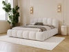 Polsterbett mit Stauraum und Lattenrost 200x200 Cloud Soft Beige