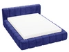 Polsterbett mit Bettkasten und Lattenrost 160x200 Ibiza Dunkelblau