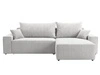 Ecksofa L-Form mit Schlaffunktion und Bettkasten Nivo Grau
