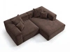 Ecksofa L Rechts Vellaro Braun