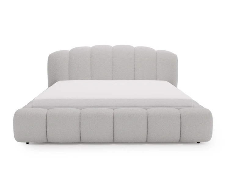 Polsterbett mit Stauraum und Lattenrost 120x200 Cloud Soft Grau