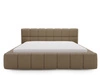 Polsterbett mit Bettkasten und Lattenrost 120x200 Alicante Boucle Braun