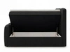 Boxspringbett mit Bettkasten 160x200 Campi Schwarz